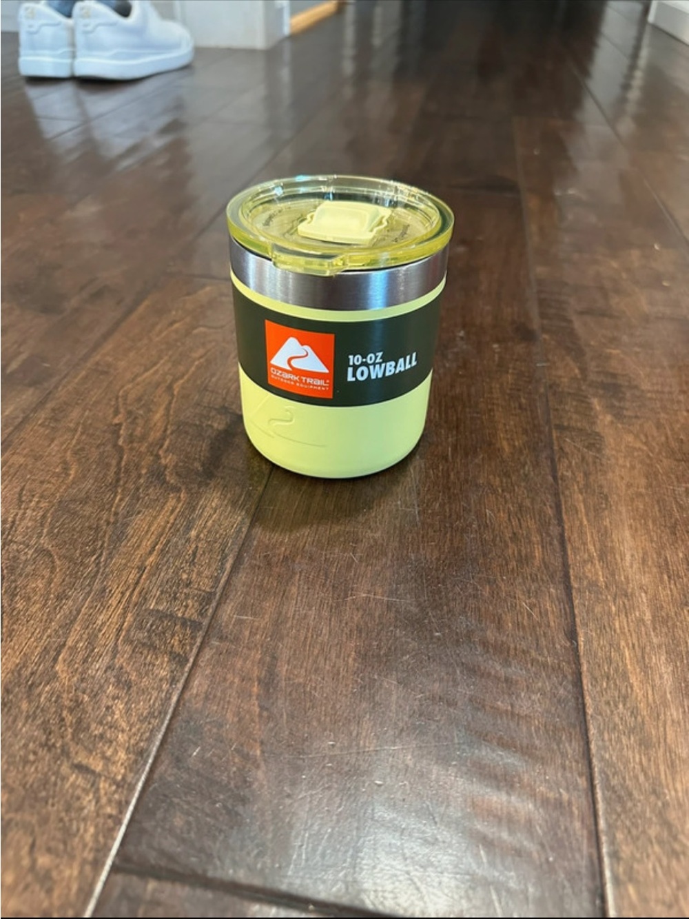 Ozark Trail Lime Lowball Tumbler with Clear Lid